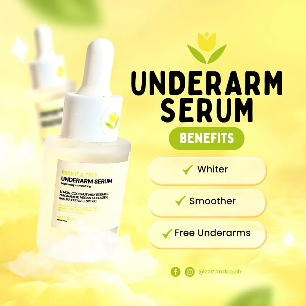 Catt & Co Bright & Free Underarm Serum 30ml