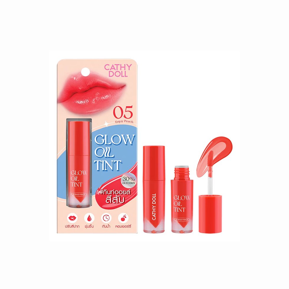 Cathy Doll Glow Oil Tint 05 Enjoy Peach