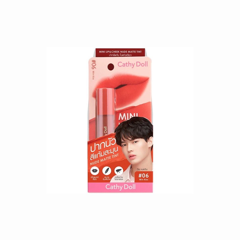 Cathy Doll Mini Lip & Cheek Tint No.6 Win Kiss