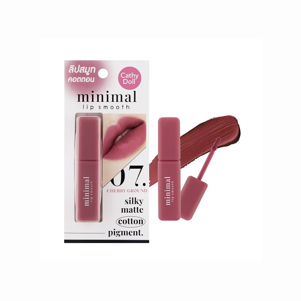 Cathy Doll Minimal Lip Smooth #07 Cherry Ground