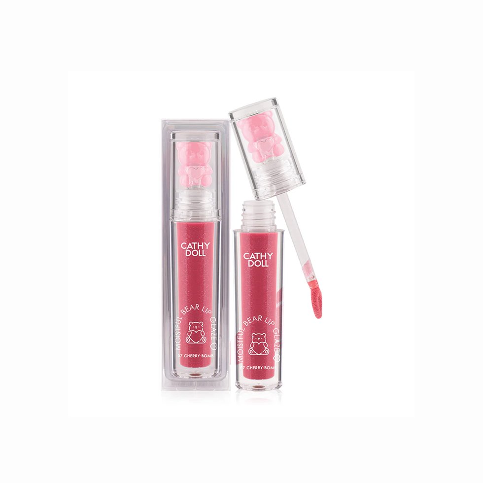 Cathy Doll Moistful Bear Lip Glaze 07 Cherry Bomb