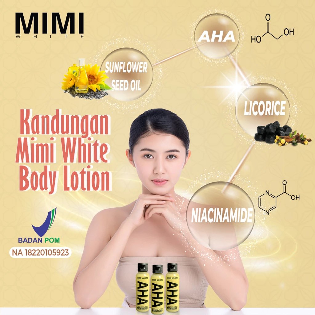 Mimi White AHA Body Lotion 200ml