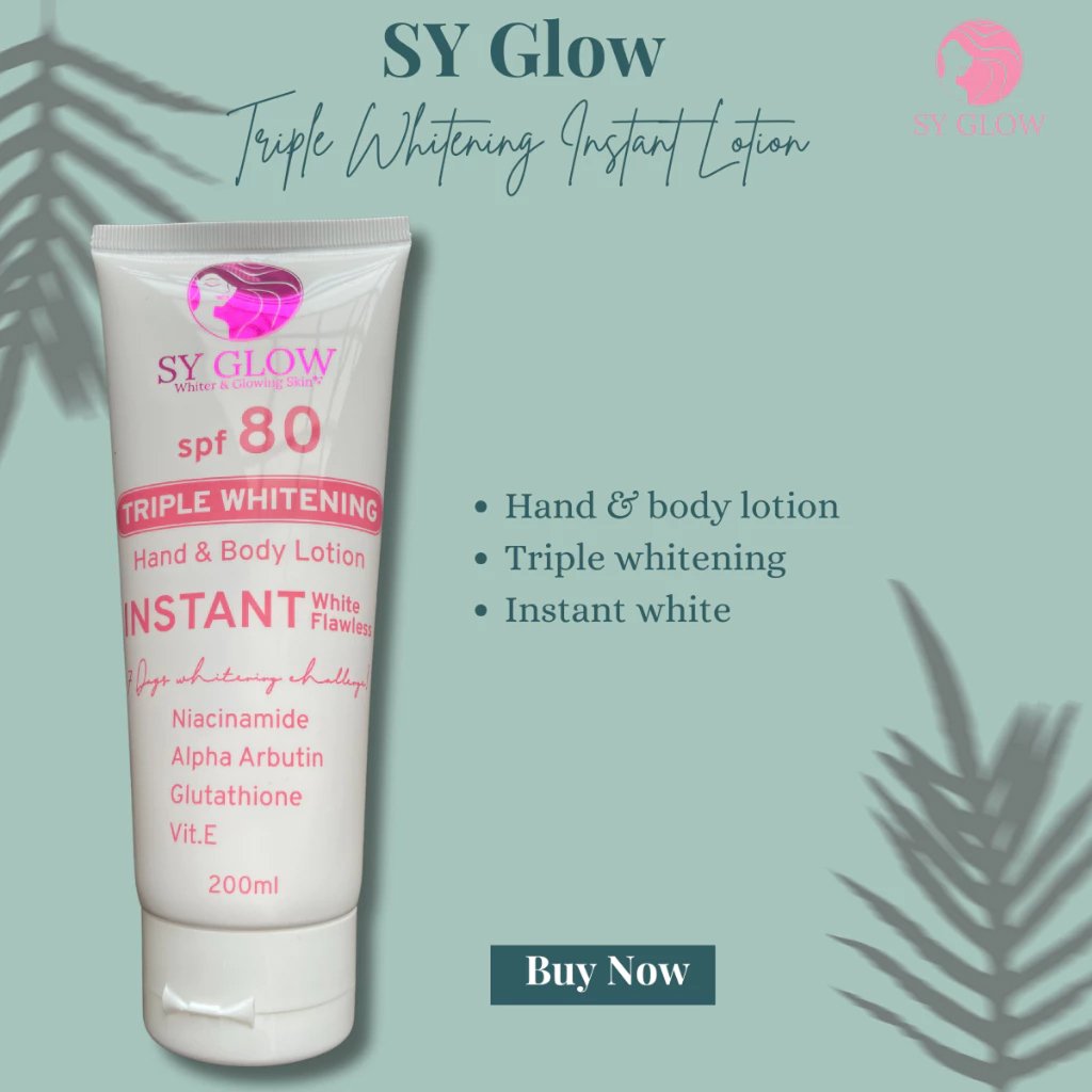 SY Glow Instant White Body Lotion SPF 80