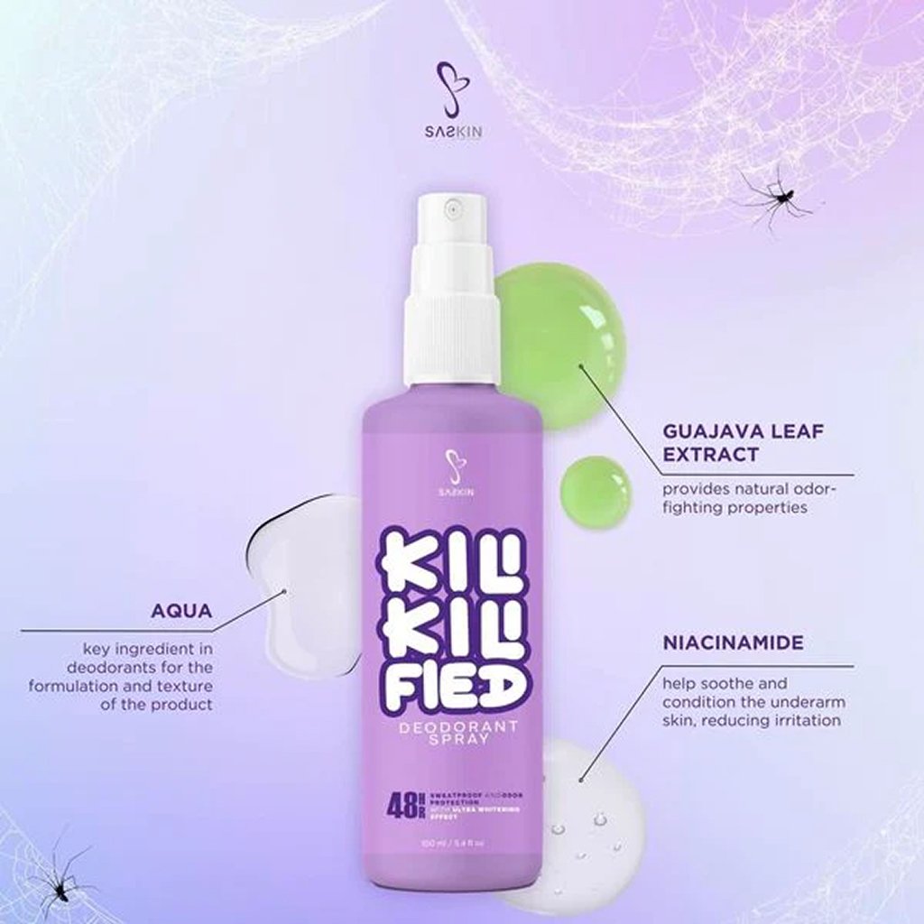 Saskin Kilikili Fied Deodorant Spray 60ml - Image 5