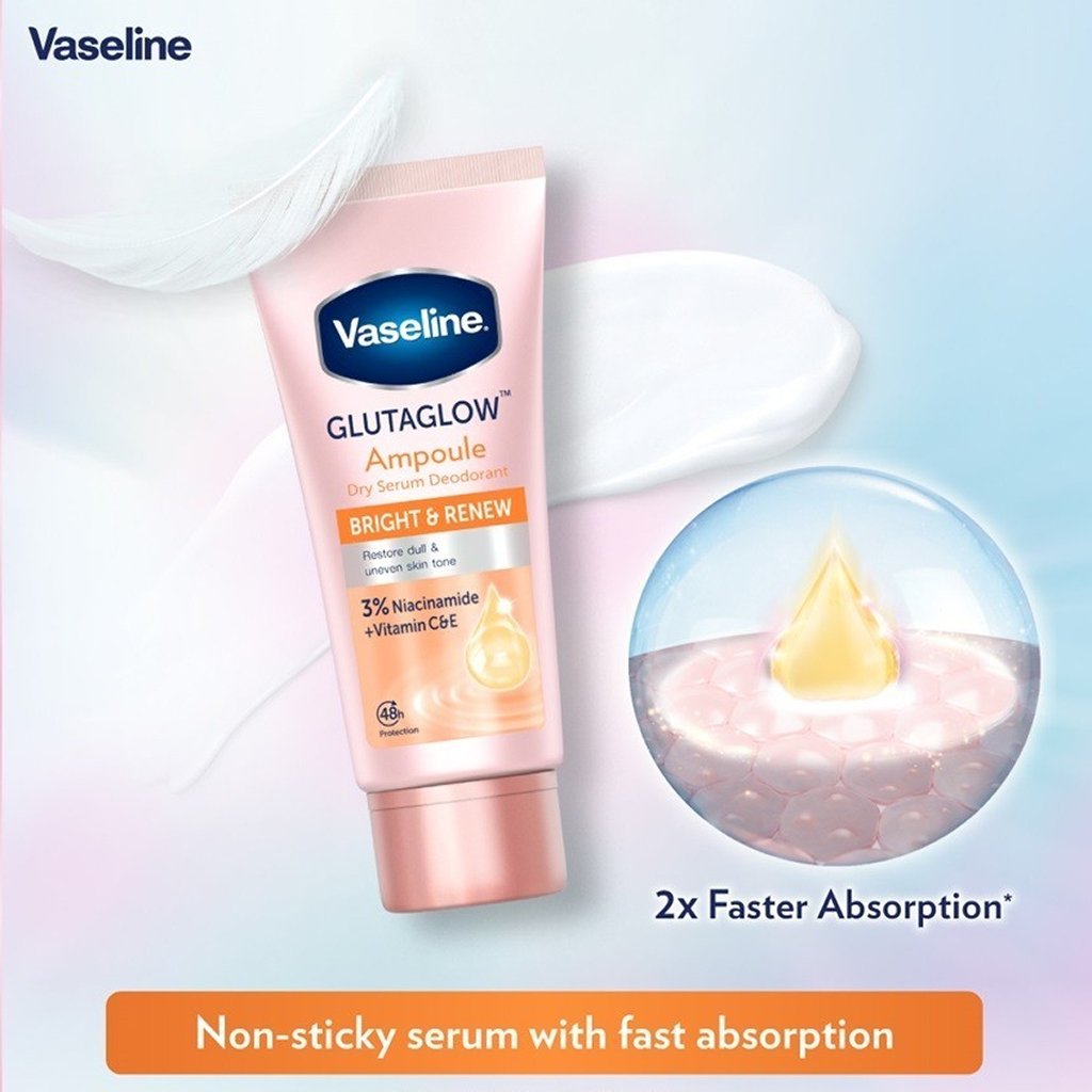 Vaseline Gluta Glow Dry Serum Bright & Renew 45g