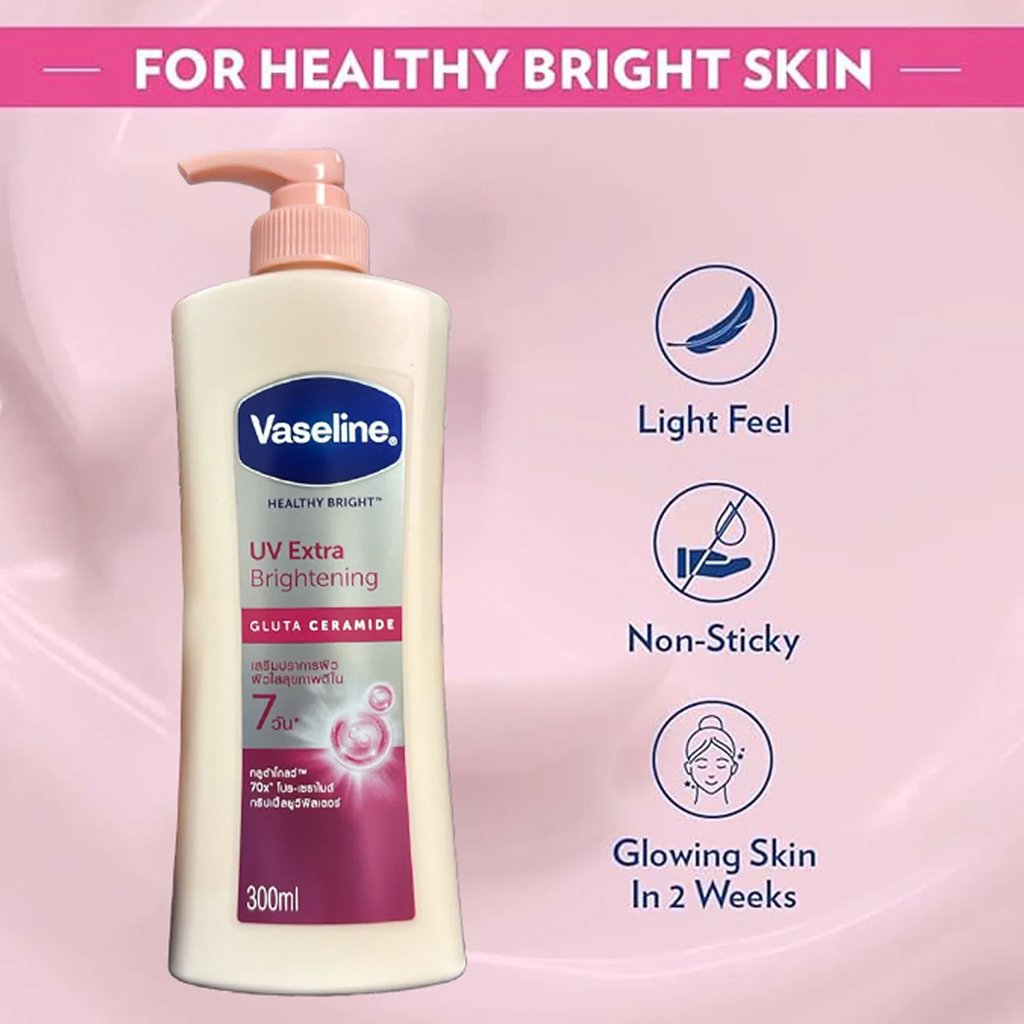 Vaseline UV Extra Brightening Gluta Lotion 300ml